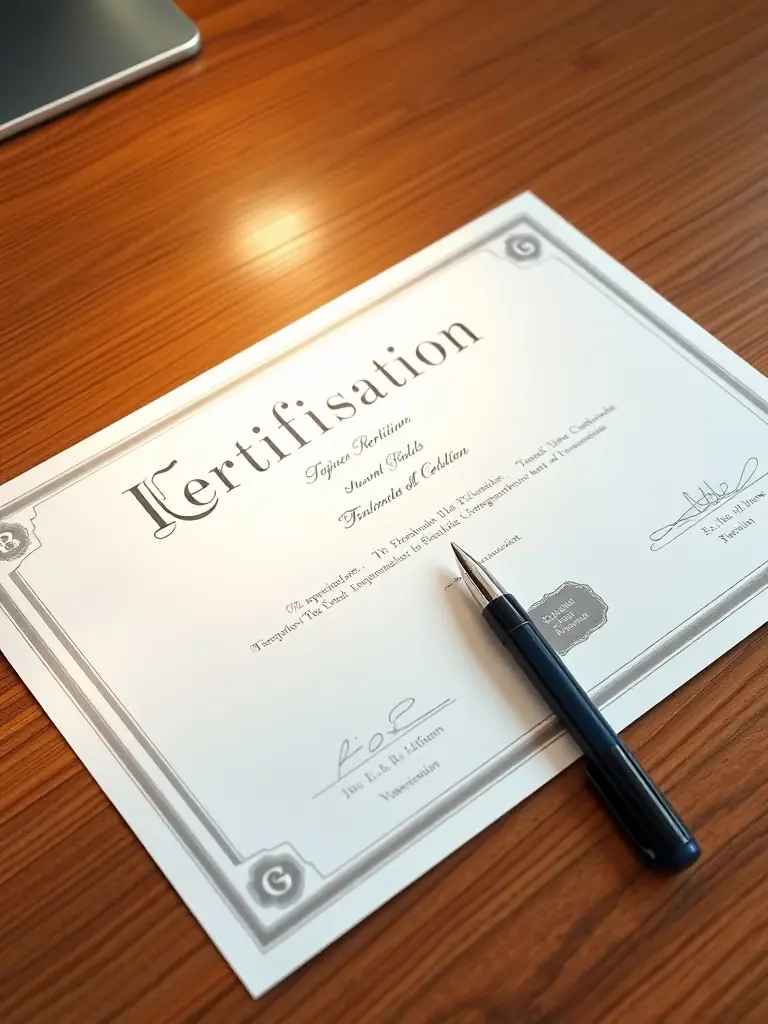 A clean, modern design of a trademark registration certificate, highlighting the importance of brand protection.